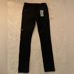 Ksubi Black Skinny Jeans Distressed Style